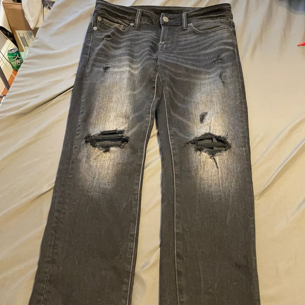 Black Ripped Jeans American Eagle